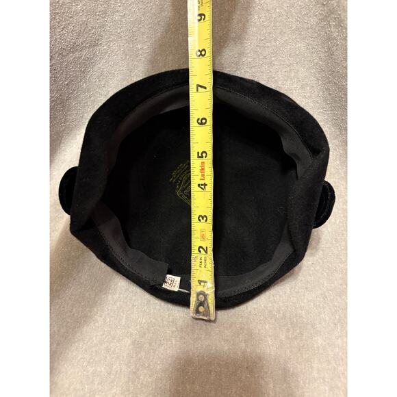 VTG 1950’s Henry Pollack, Inc. Black Genuine Velour Imported Fur Women’s Hat - Picture 8 of 12